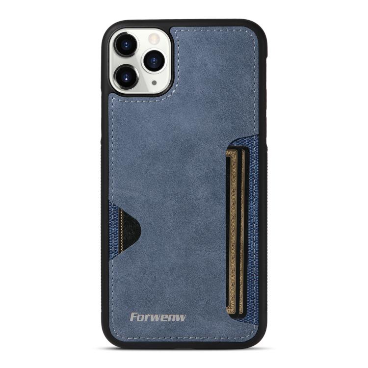 For iPhone 11 Pro Max Forwenw F5 Series Integrated Card Bag Phone Case