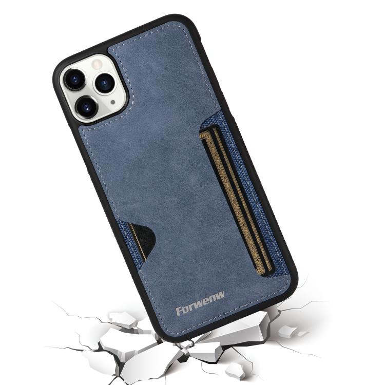 For iPhone 11 Pro Max Forwenw F5 Series Integrated Card Bag Phone Case
