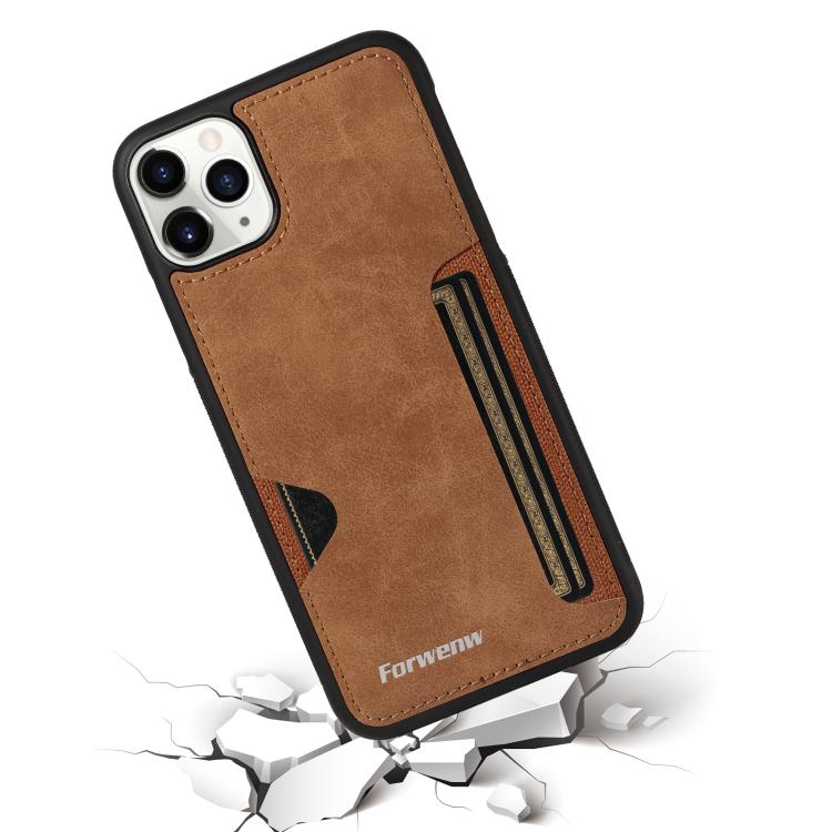 For iPhone 11 Pro Max Forwenw F5 Series Integrated Card Bag Phone Case
