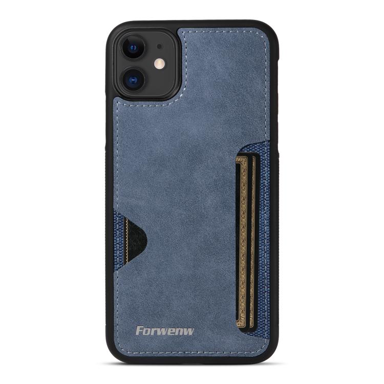 For iPhone 11 Forwenw F5 Series Integrated Card Bag Phone Case