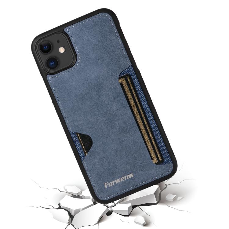 For iPhone 11 Forwenw F5 Series Integrated Card Bag Phone Case