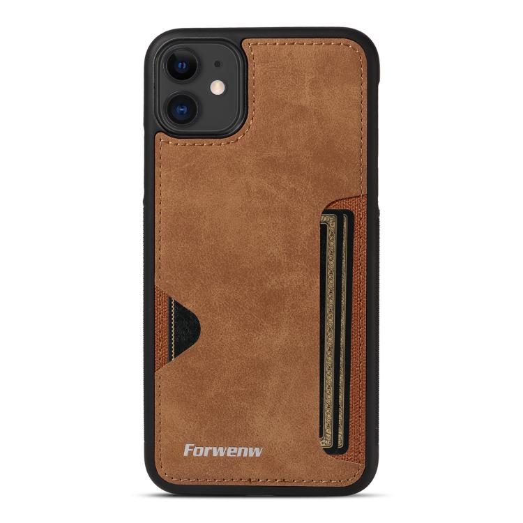 For iPhone 11 Forwenw F5 Series Integrated Card Bag Phone Case