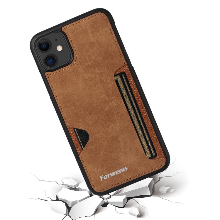 For iPhone 11 Forwenw F5 Series Integrated Card Bag Phone Case
