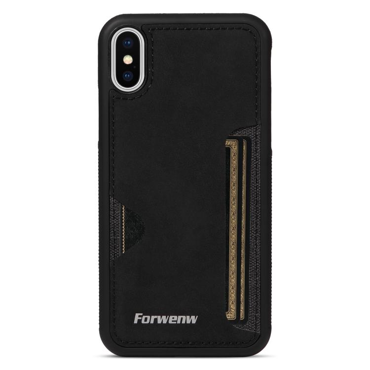 For iPhone X / XS Forwenw F5 Series Integrated Card Bag Phone Case