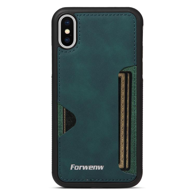 For iPhone X / XS Forwenw F5 Series Integrated Card Bag Phone Case