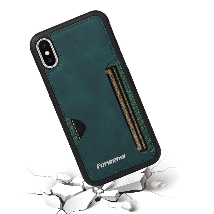 For iPhone X / XS Forwenw F5 Series Integrated Card Bag Phone Case