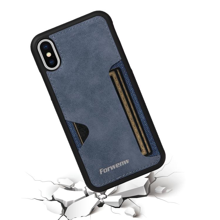 For iPhone X / XS Forwenw F5 Series Integrated Card Bag Phone Case