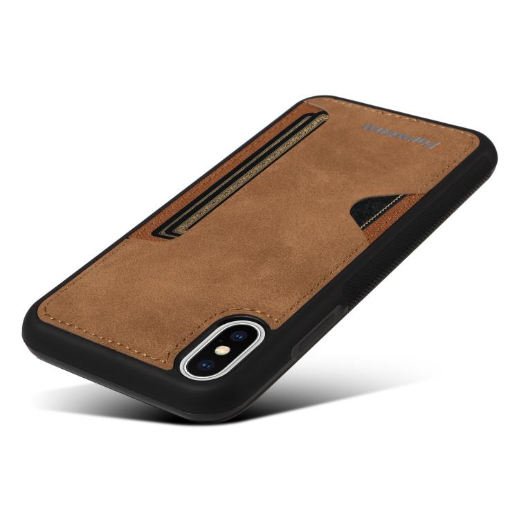 For iPhone X / XS Forwenw F5 Series Integrated Card Bag Phone Case