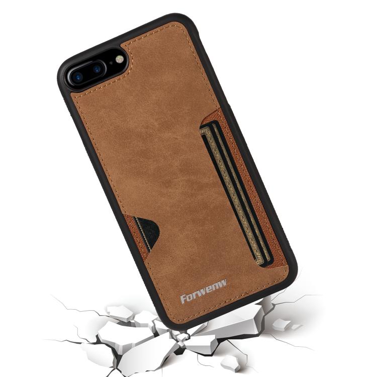 For iPhone 7 Plus / 8 Plus Forwenw F5 Series Integrated Card Bag Phone Case