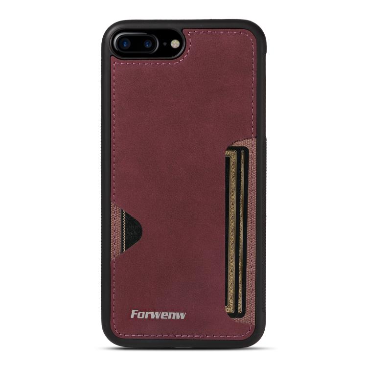 For iPhone 7 Plus / 8 Plus Forwenw F5 Series Integrated Card Bag Phone Case