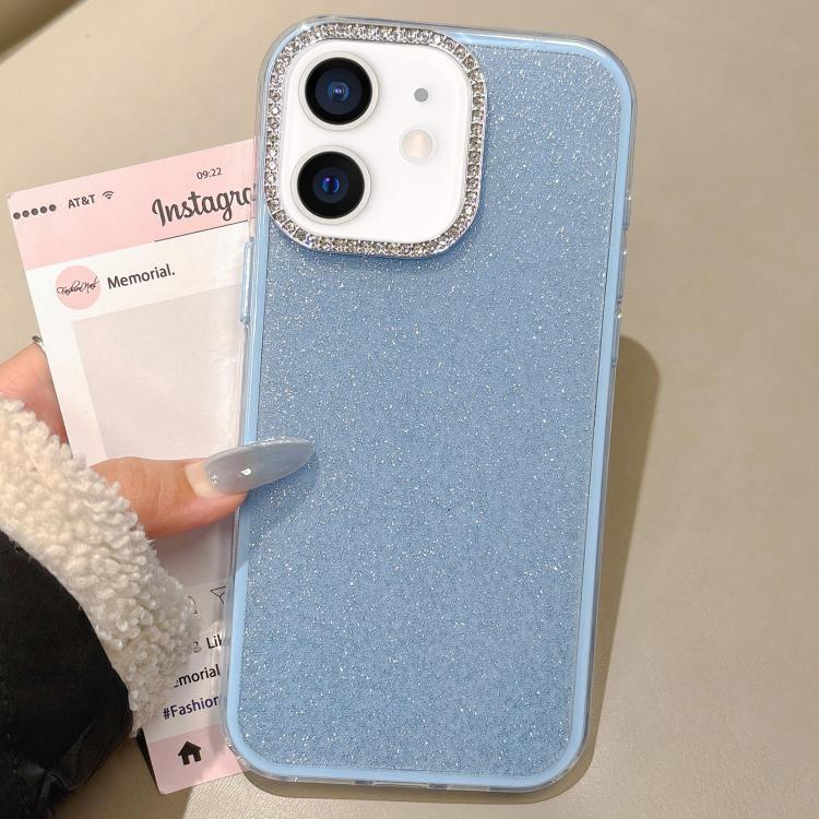 For iPhone 11 Rhinestone-Embedded Camera Frame Glitter Full Coverage Phone Case