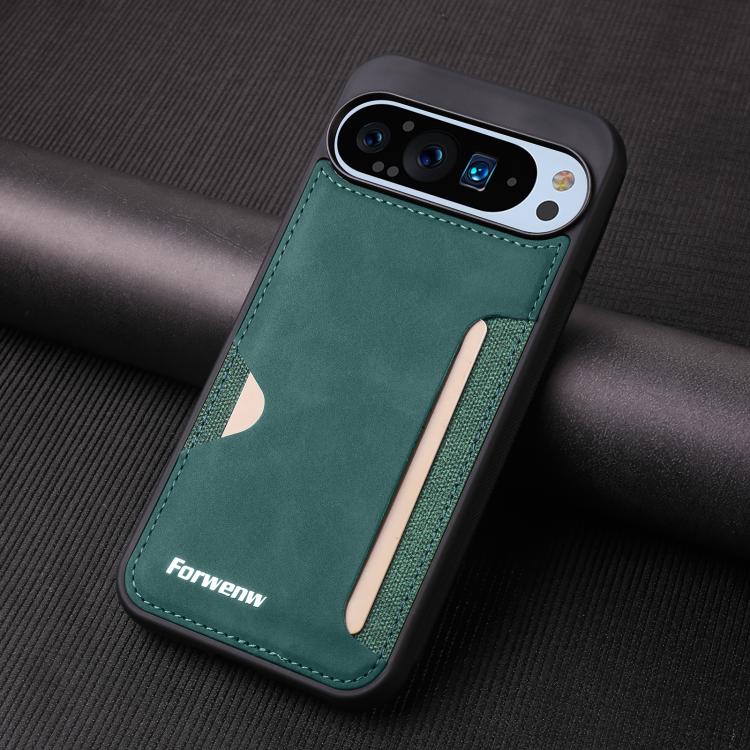 For Google Pixel 9 / 9 Pro Forwenw F5 Series Integrated Card Bag Phone Case