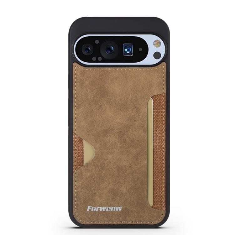For Google Pixel 9 / 9 Pro Forwenw F5 Series Integrated Card Bag Phone Case