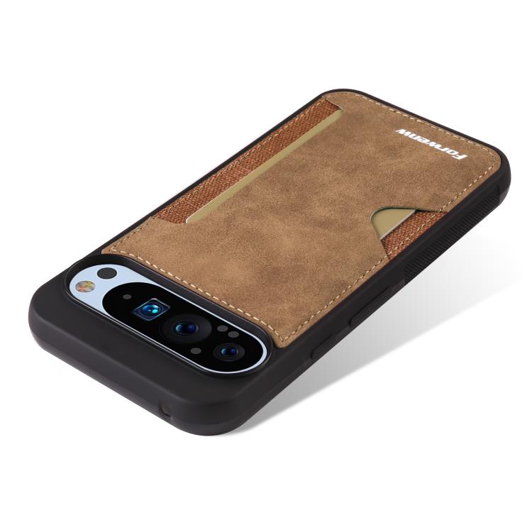 For Google Pixel 9 / 9 Pro Forwenw F5 Series Integrated Card Bag Phone Case