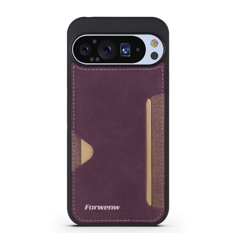 For Google Pixel 9 / 9 Pro Forwenw F5 Series Integrated Card Bag Phone Case