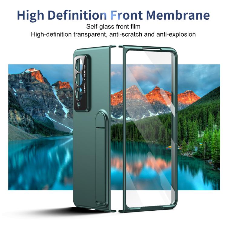 For Samsung Galaxy Z Fold4 Integrated Skin Feel Fold Holder Phone Case