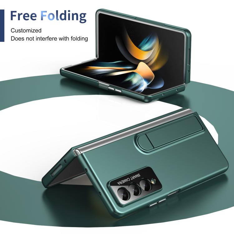 For Samsung Galaxy Z Fold4 Integrated Skin Feel Fold Holder Phone Case