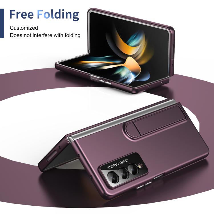 For Samsung Galaxy Z Fold4 Integrated Skin Feel Fold Holder Phone Case