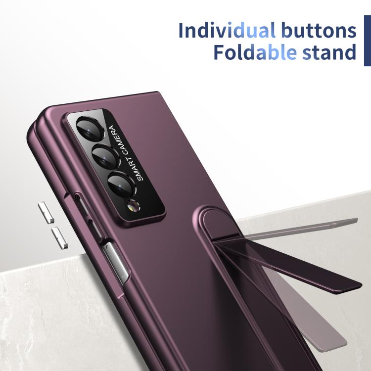 For Samsung Galaxy Z Fold4 Integrated Skin Feel Fold Holder Phone Case