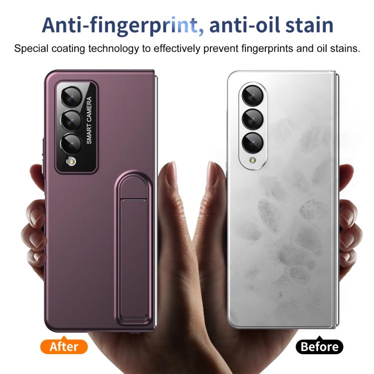 For Samsung Galaxy Z Fold4 Integrated Skin Feel Fold Holder Phone Case