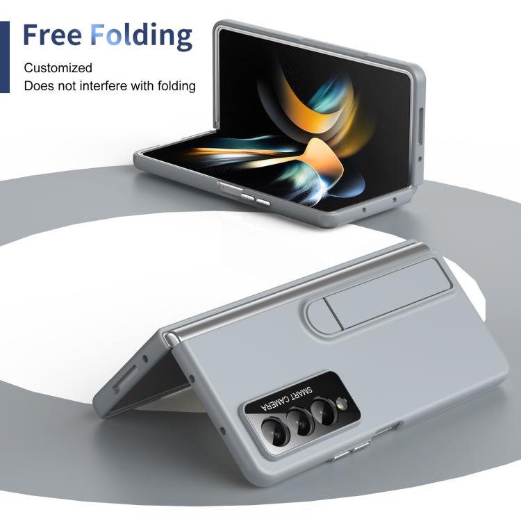 For Samsung Galaxy Z Fold4 Integrated Skin Feel Fold Holder Phone Case