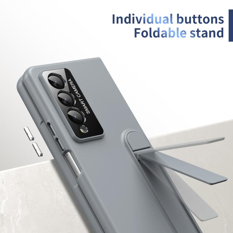 For Samsung Galaxy Z Fold4 Integrated Skin Feel Fold Holder Phone Case