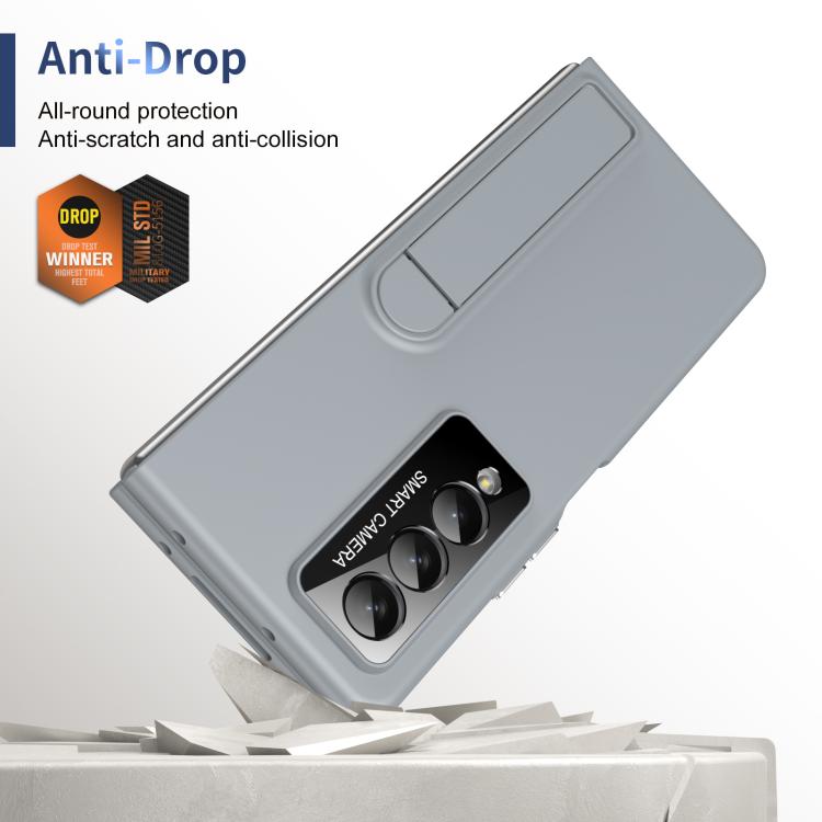 For Samsung Galaxy Z Fold4 Integrated Skin Feel Fold Holder Phone Case