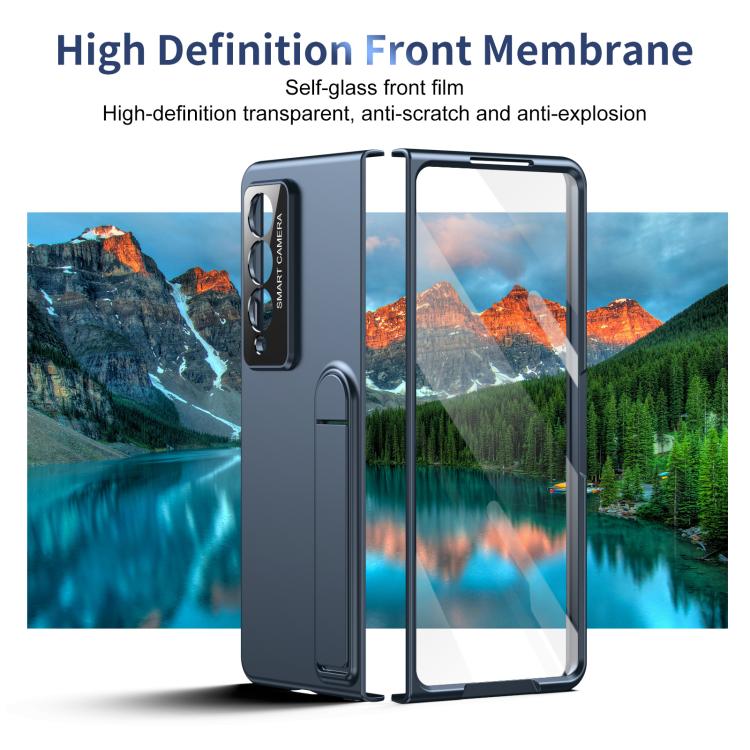For Samsung Galaxy Z Fold4 Integrated Skin Feel Fold Holder Phone Case