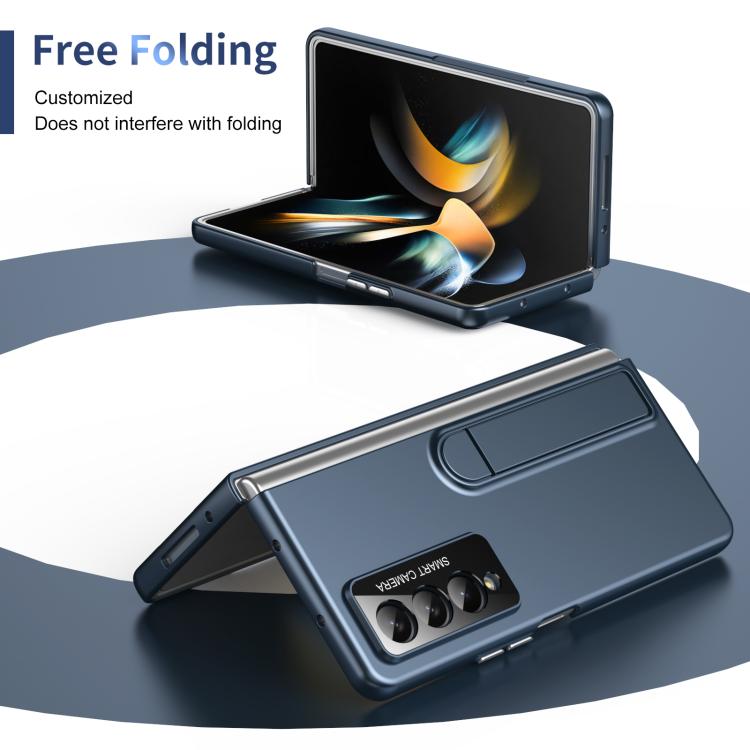 For Samsung Galaxy Z Fold4 Integrated Skin Feel Fold Holder Phone Case