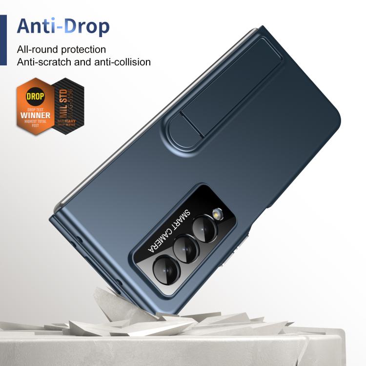 For Samsung Galaxy Z Fold4 Integrated Skin Feel Fold Holder Phone Case