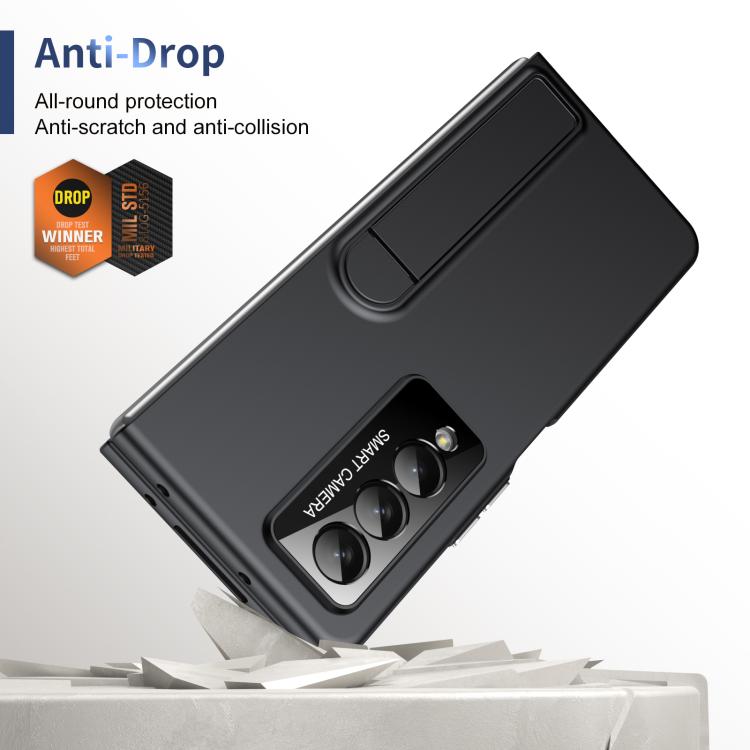 For Samsung Galaxy Z Fold4 Integrated Skin Feel Fold Holder Phone Case