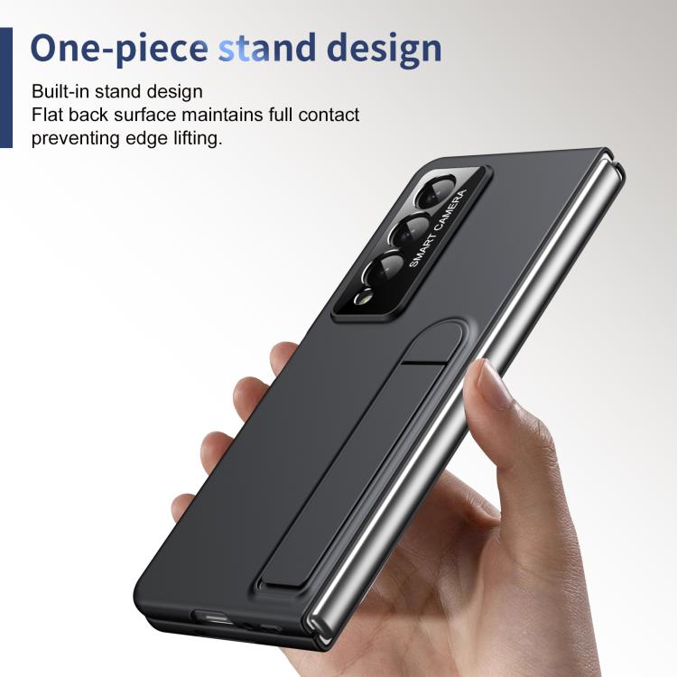 For Samsung Galaxy Z Fold4 Integrated Skin Feel Fold Holder Phone Case