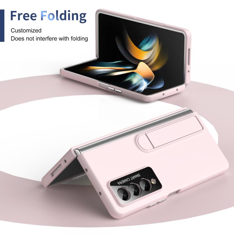 For Samsung Galaxy Z Fold4 Integrated Skin Feel Fold Holder Phone Case