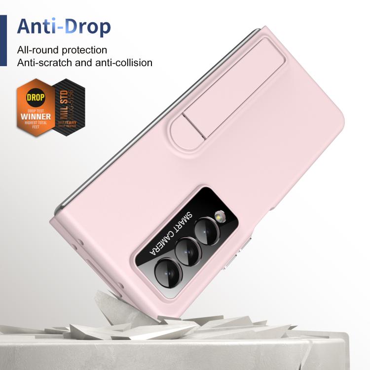 For Samsung Galaxy Z Fold4 Integrated Skin Feel Fold Holder Phone Case
