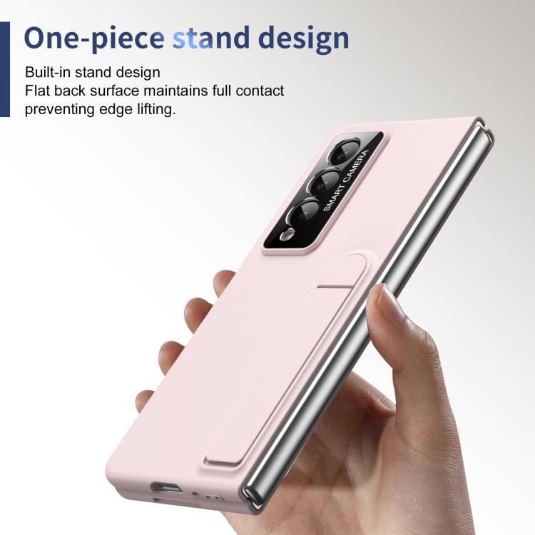 For Samsung Galaxy Z Fold4 Integrated Skin Feel Fold Holder Phone Case