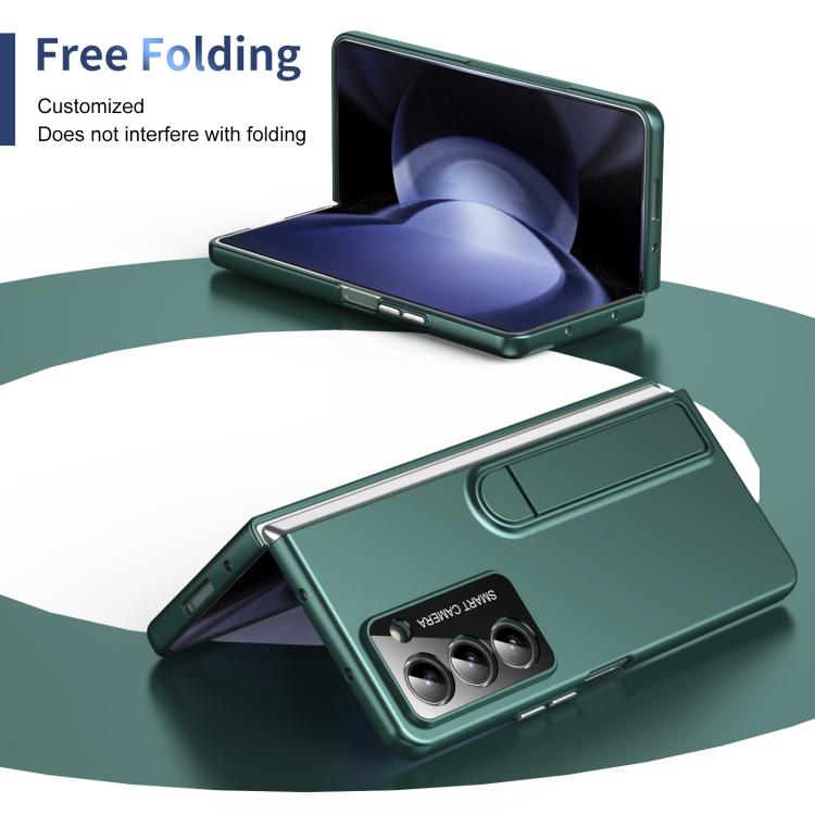 For Samsung Galaxy Z Fold5 Integrated Skin Feel Fold Holder Phone Case