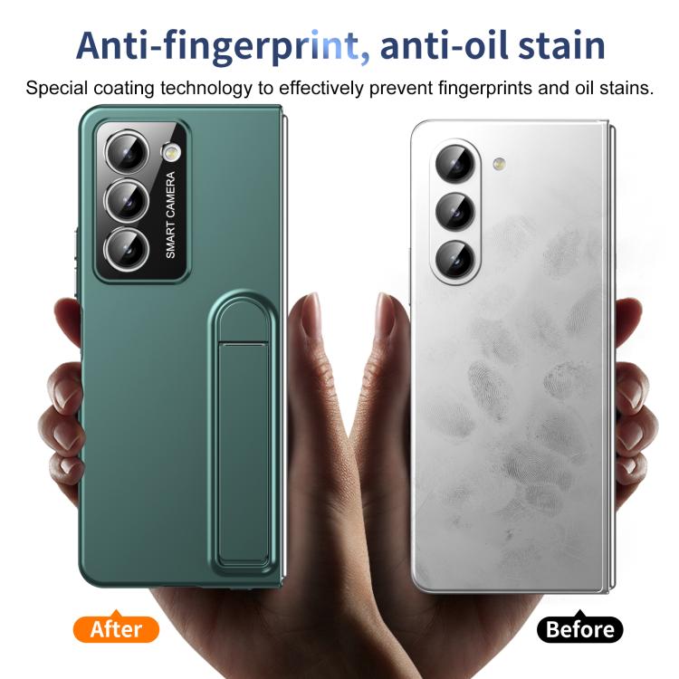 For Samsung Galaxy Z Fold5 Integrated Skin Feel Fold Holder Phone Case