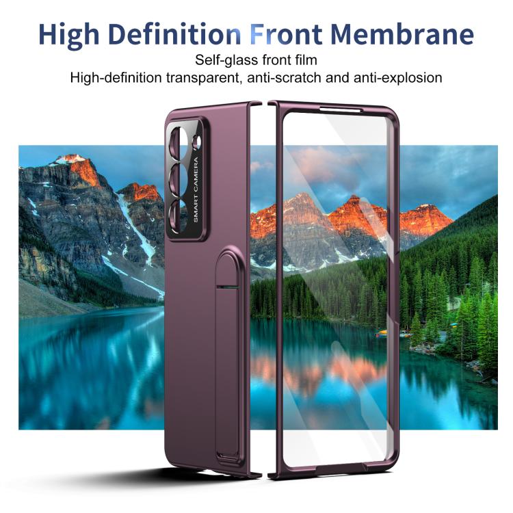 For Samsung Galaxy Z Fold5 Integrated Skin Feel Fold Holder Phone Case