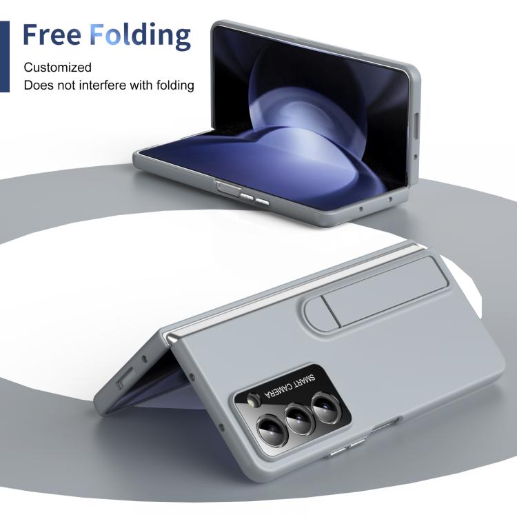 For Samsung Galaxy Z Fold5 Integrated Skin Feel Fold Holder Phone Case