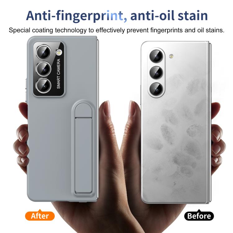 For Samsung Galaxy Z Fold5 Integrated Skin Feel Fold Holder Phone Case