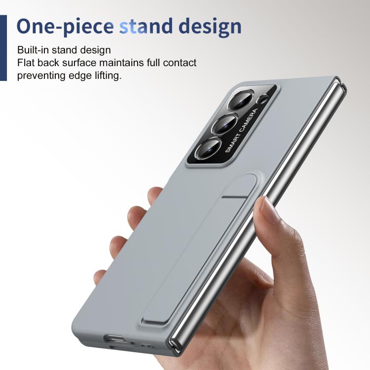 For Samsung Galaxy Z Fold5 Integrated Skin Feel Fold Holder Phone Case