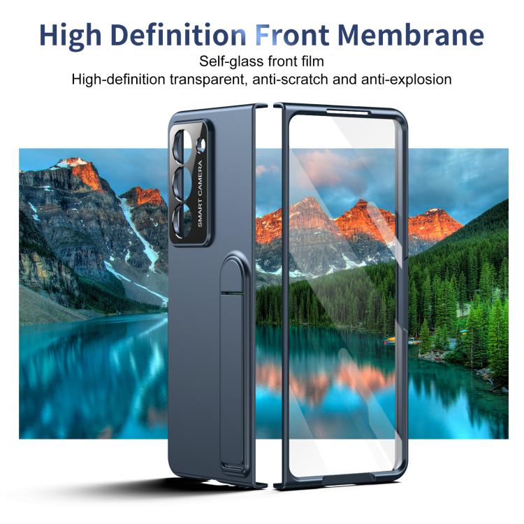 For Samsung Galaxy Z Fold5 Integrated Skin Feel Fold Holder Phone Case