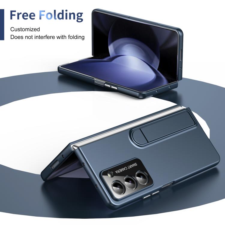 For Samsung Galaxy Z Fold5 Integrated Skin Feel Fold Holder Phone Case