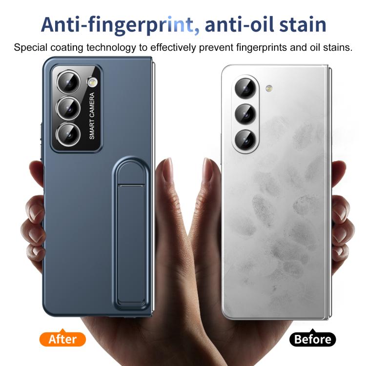 For Samsung Galaxy Z Fold5 Integrated Skin Feel Fold Holder Phone Case