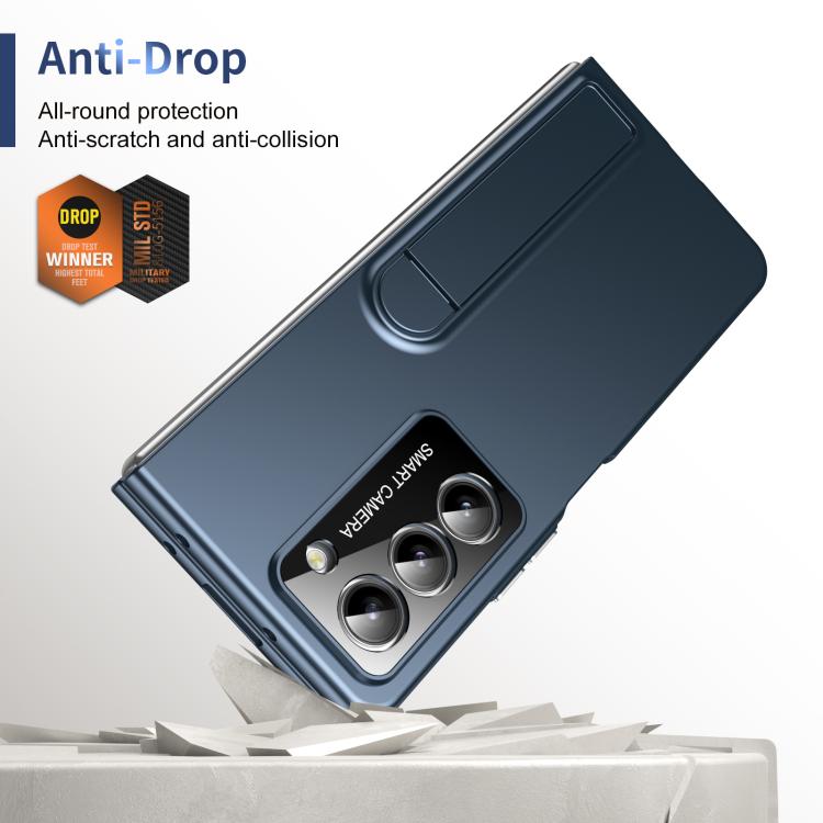 For Samsung Galaxy Z Fold5 Integrated Skin Feel Fold Holder Phone Case
