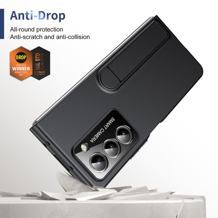 For Samsung Galaxy Z Fold5 Integrated Skin Feel Fold Holder Phone Case