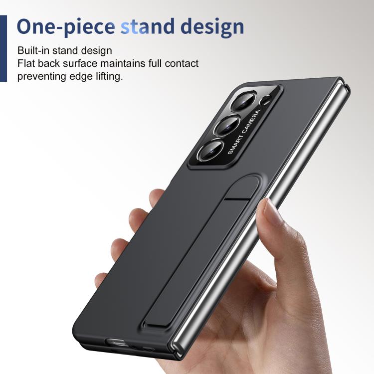 For Samsung Galaxy Z Fold5 Integrated Skin Feel Fold Holder Phone Case