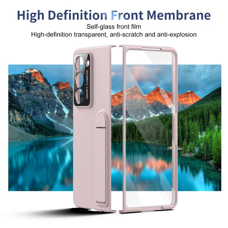 For Samsung Galaxy Z Fold5 Integrated Skin Feel Fold Holder Phone Case