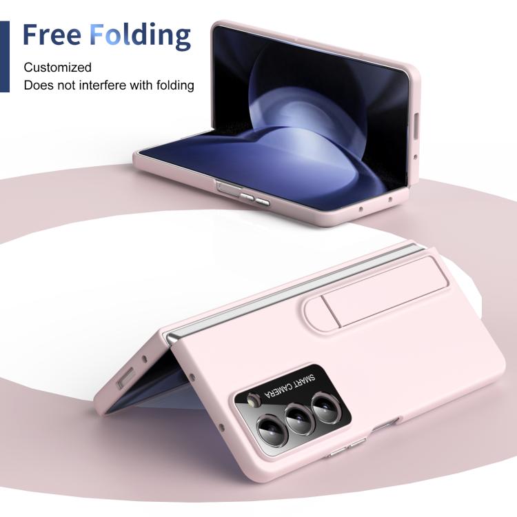 For Samsung Galaxy Z Fold5 Integrated Skin Feel Fold Holder Phone Case