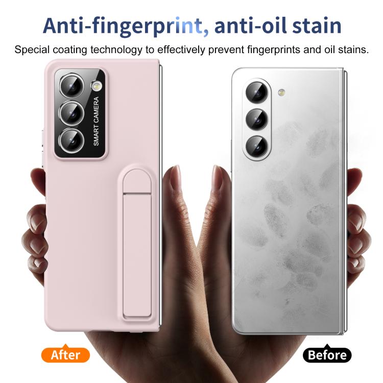 For Samsung Galaxy Z Fold5 Integrated Skin Feel Fold Holder Phone Case